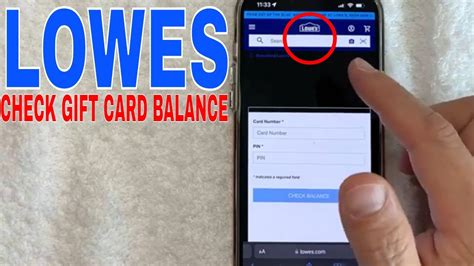 Check Balance on Lowes Gift Card Instantly Online
