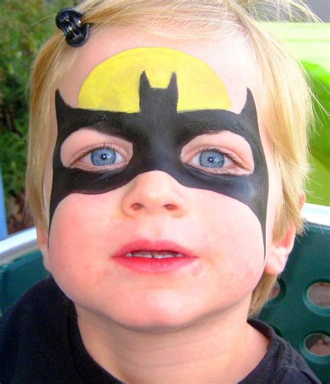 Batman Face Paint Ideas for Kids Halloween Party