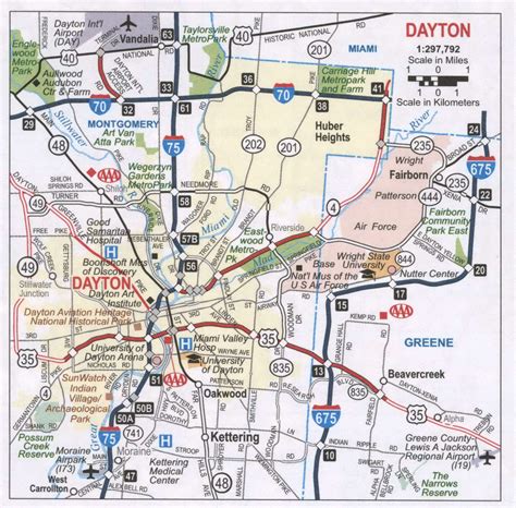 Map Of Dayton Ohio