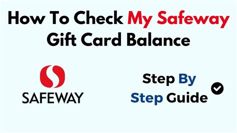 How to Easily Check Your Safeway Gift Card Balance Online