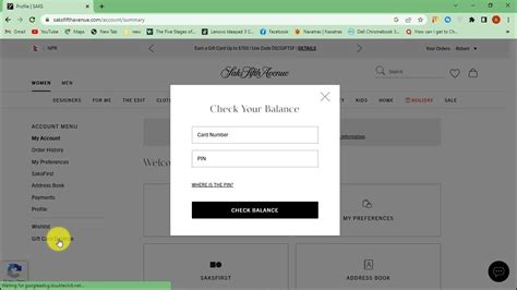 Saks Gift Card Balance Quick Check?