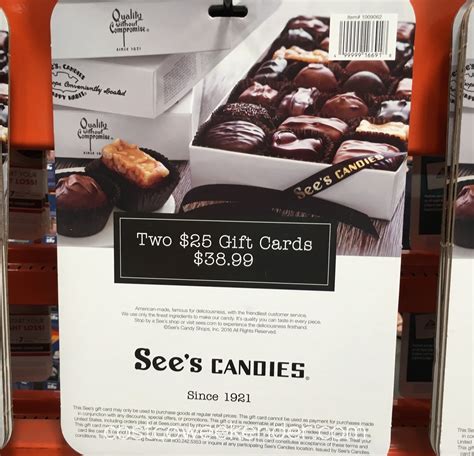 Sees Candy Gift Card: Your Perfect Holiday Treat Gift Option