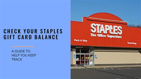Check Your Staples Gift Card Balance Easily Today