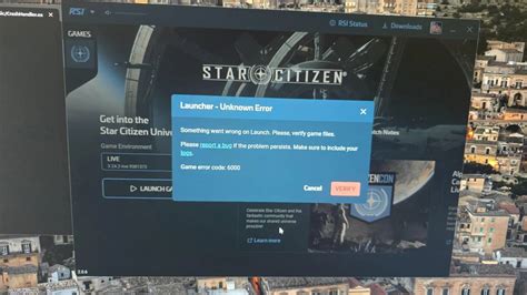 Solve Star Citizen Error Code 6000 Quick!