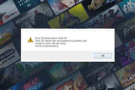Steam Error Code E20 Fix Guide